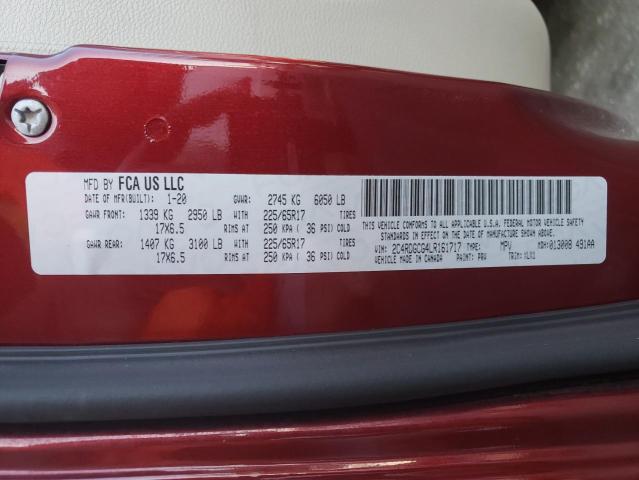 Photo 10 from auction – 2020 DODGE GRAND CARA with VIN 2C4RDGCG4LR161717