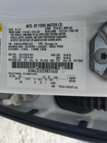 Photo 10 from auction – 2014 LINCOLN MKZ HYBRID with VIN 3LN6L2LU2ER821650