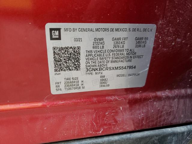 Photo 10 from auction – 2021 CHEVROLET BLAZER 2LT with VIN 3GNKBCRSXMS547954