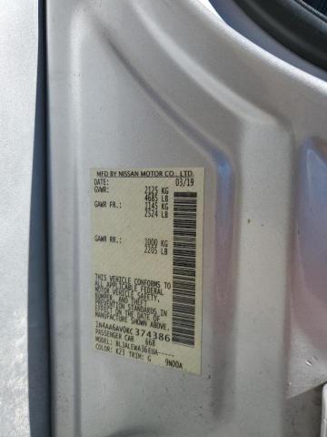 Photo 10 from auction – 2019 NISSAN MAXIMA S with VIN 1N4AA6AV0KC374386