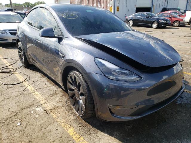 TESLA MODEL Y 2022 with VIN 7SAYGDEFXNF487867 - Photo from auction