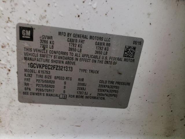 Photo 10 from auction – 2015 CHEVROLET SILVERADO with VIN 1GCVKPEC2FZ321313