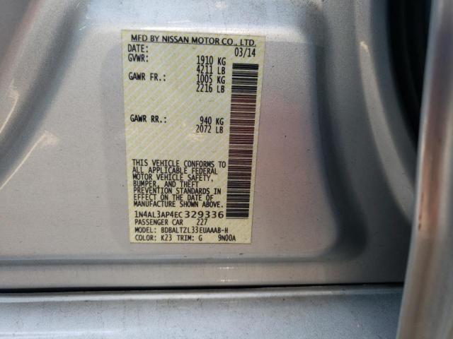 Photo 10 from auction – 2014 NISSAN ALTIMA 2.5 with VIN 1N4AL3AP4EC329336
