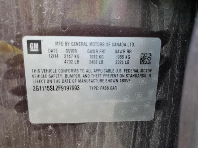 Foto 10 de la subasta – 2015 CHEVROLET IMPALA LT con VIN 2G1115SL2F9197993