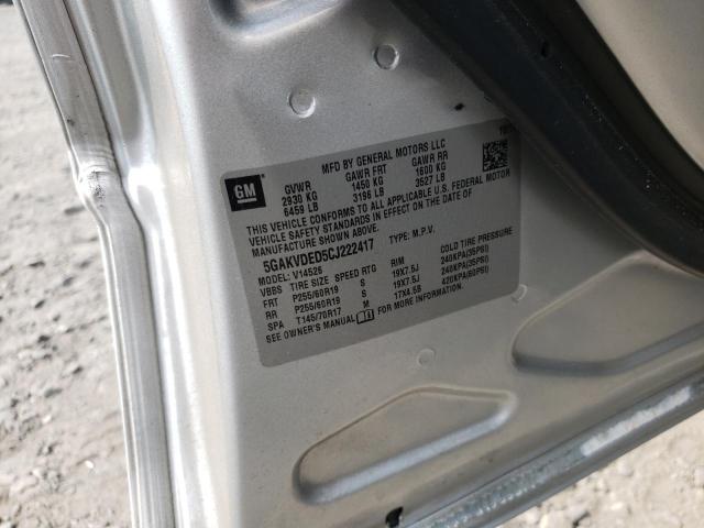 Photo 10 from auction – 2012 BUICK ENCLAVE with VIN 5GAKVDED5CJ222417