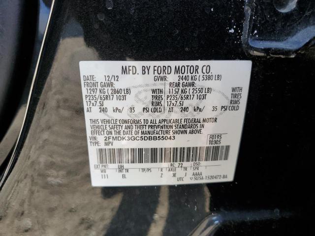 Photo 10 from auction – 2013 FORD EDGE SE with VIN 2FMDK3GC5DBB55043