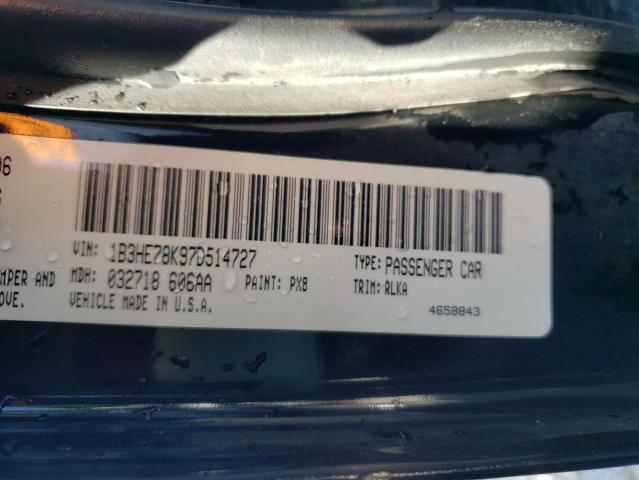 Photo 10 from auction – 2007 DODGE CALIBER R/ with VIN 1B3HE78K97D514727