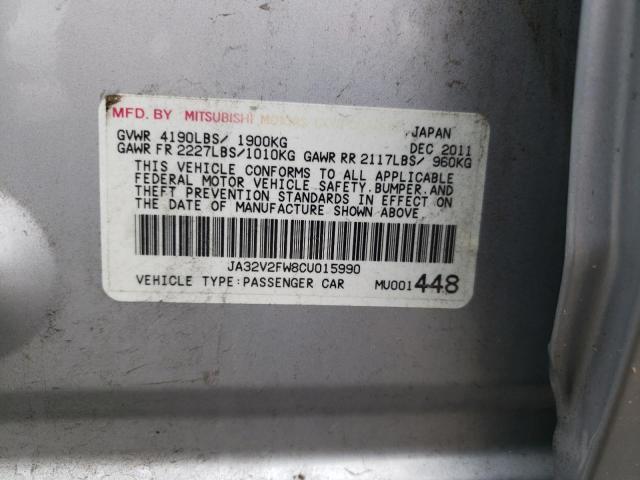 Photo 10 from auction – 2012 MITSUBISHI LANCER SE with VIN JA32V2FW8CU015990