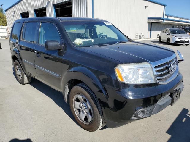 HONDA PILOT LX 2014 with VIN 5FNYF3H22EB012037 - Photo from auction