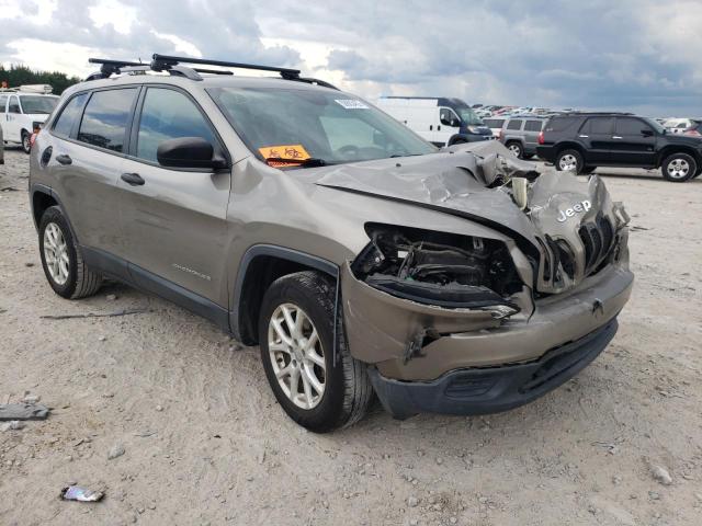 JEEP CHEROKEE S 2016 with VIN 1C4PJMAS3GW340625 - Photo from auction
