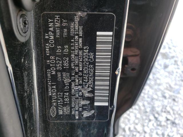 Photo 10 from auction – 2013 HYUNDAI ACCENT GLS with VIN KMHCT4AE8DU290343