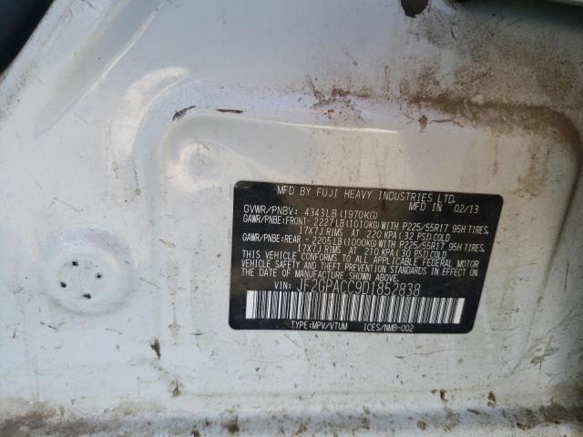 Photo 10 from auction – 2013 SUBARU XV CROSSTR with VIN JF2GPACC9D1852838