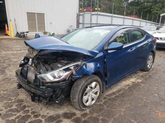 Photo 2 from auction – 2016 HYUNDAI ELANTRA with VIN KMHDH4AE8GU567454