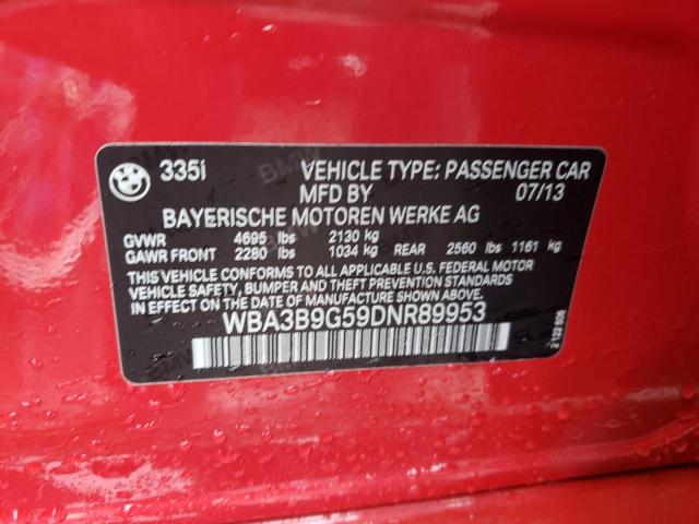 Photo 10 from auction – 2013 BMW 335 XI with VIN WBA3B9G59DNR89953