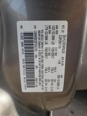 Photo 10 from auction – 2005 DODGE DURANGO LI with VIN 1D8HB58D35F556729