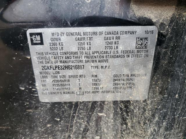 Photo 10 from auction – 2017 GMC TERRAIN SL with VIN 2GKFLPE32H6216887