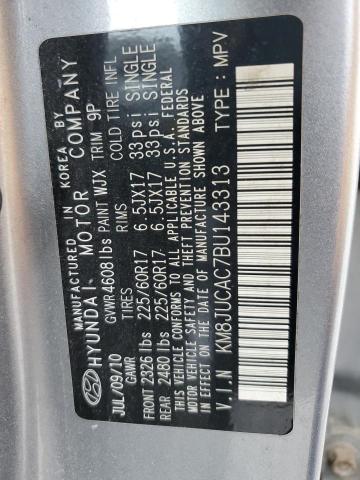 Photo 10 from auction – 2011 HYUNDAI TUCSON GLS with VIN KM8JUCAC7BU143313