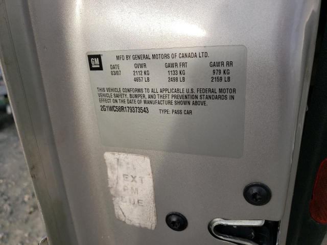 Photo 10 from auction – 2007 CHEVROLET IMPALA with VIN 2G1WC58R179373543