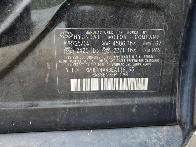 Photo 10 from auction – 2014 HYUNDAI SONATA HYB with VIN KMHEC4A43EA116165