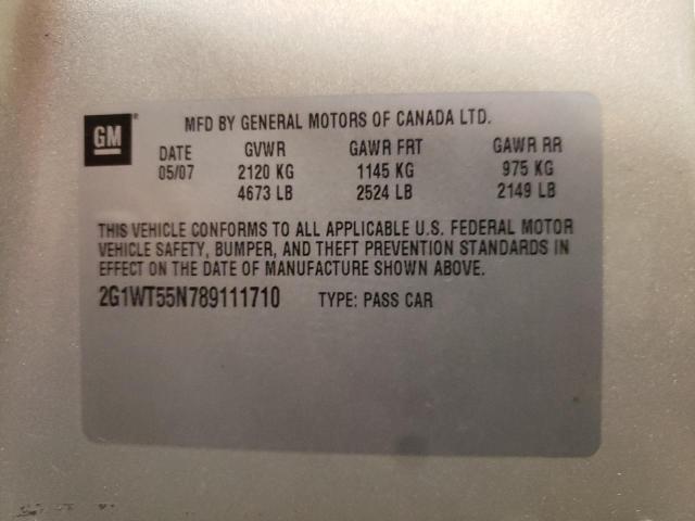 Photo 10 from auction – 2008 CHEVROLET IMPALA LT with VIN 2G1WT55N789111710