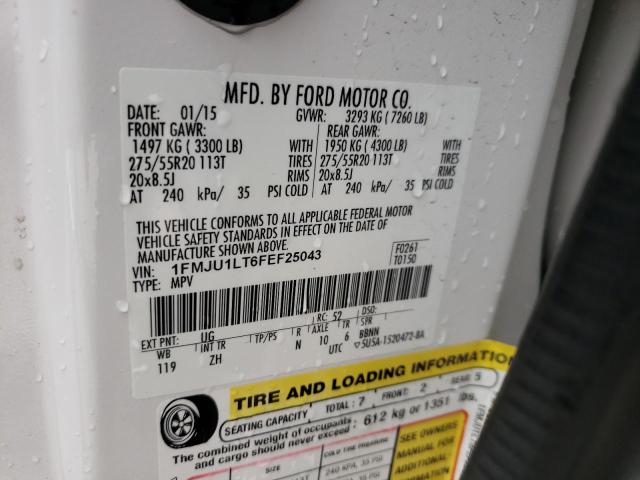 Photo 10 from auction – 2015 FORD EXPEDITION with VIN 1FMJU1LT6FEF25043