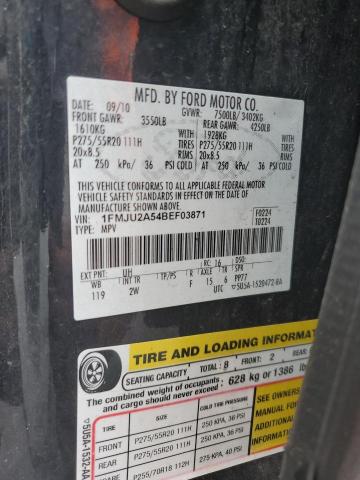 Photo 10 from auction – 2011 FORD EXPEDITION with VIN 1FMJU2A54BEF03871