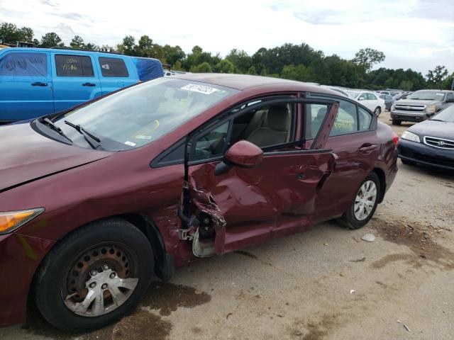 Photo 9 from auction – 2012 HONDA CIVIC LX with VIN 2HGFB2F52CH540843
