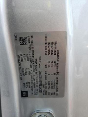 Photo 10 from auction – 2017 CHEVROLET COLORADO with VIN 1GCHTBEA2H1235013