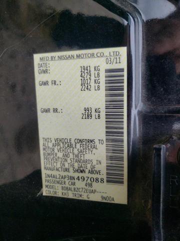Photo 10 from auction – 2011 NISSAN ALTIMA BAS with VIN 1N4AL2AP3BN497088