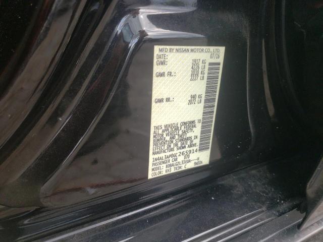 Photo 10 from auction – 2016 NISSAN ALTIMA 2.5 with VIN 1N4AL3AP0GC265914