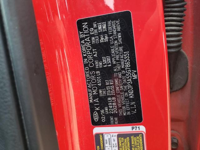 Photo 10 from auction – 2016 KIA SOUL + with VIN KNDJP3A55G7865351