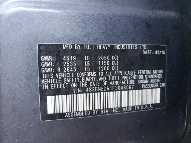 Photo 10 from auction – 2015 SUBARU LEGACY 2.5 with VIN 4S3BNBD61F3048067