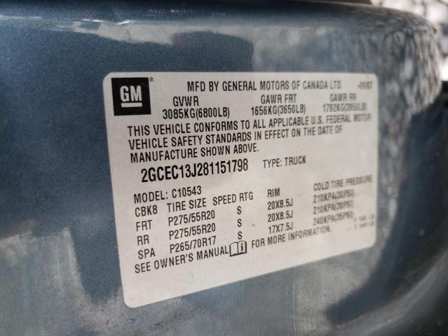 Photo 10 from auction – 2008 CHEVROLET SILVERADO with VIN 2GCEC13J281151798