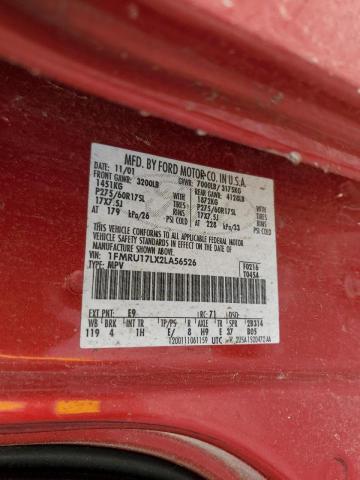 Photo 10 from auction – 2002 FORD EXPEDITION with VIN 1FMRU17LX2LA56526