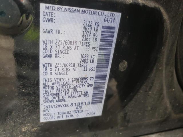 Photo 10 from auction – 2014 NISSAN ROGUE S with VIN 5N1AT2MVXEC818818