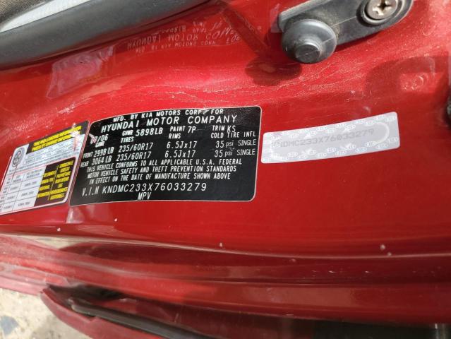 Photo 10 from auction – 2007 HYUNDAI ENTOURAGE with VIN KNDMC233X76033279