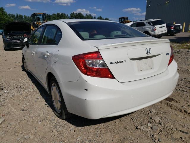 Photo 3 from auction – 2012 HONDA CIVIC HF with VIN 2HGFB2F67CH530642