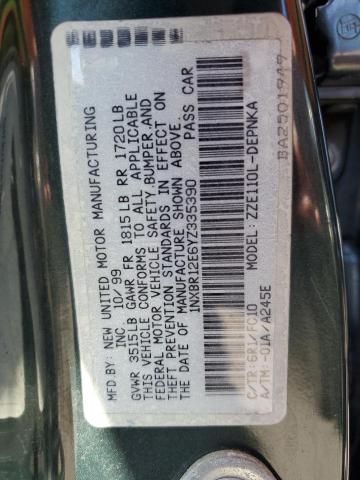 Photo 10 from auction – 2000 TOYOTA COROLLA VE with VIN 1NXBR12E6YZ335390