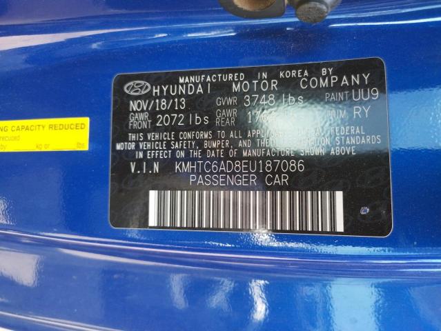 Photo 10 from auction – 2014 HYUNDAI VELOSTER with VIN KMHTC6AD8EU187086
