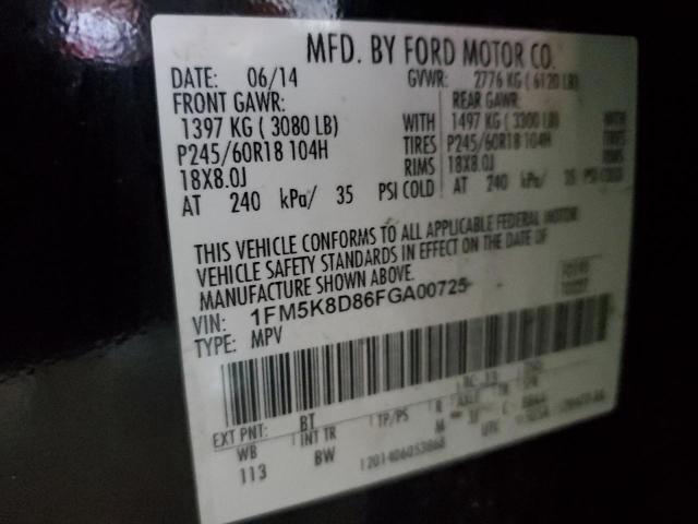 Photo 10 from auction – 2015 FORD EXPLORER X with VIN 1FM5K8D86FGA00725