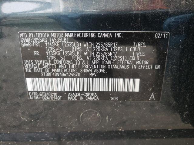 Photo 10 from auction – 2011 TOYOTA RAV4 with VIN 2T3BF4DV1BW124670