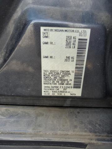 Photo 10 from auction – 2013 NISSAN ALTIMA 2.5 with VIN 1N4AL3AP0DC211069