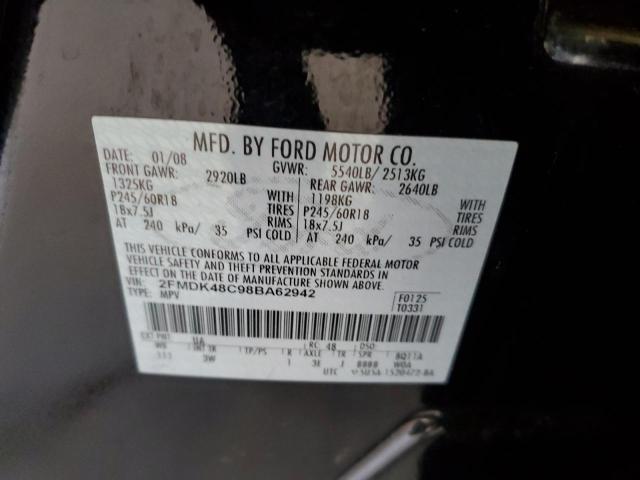 Photo 10 from auction – 2008 FORD EDGE SEL with VIN 2FMDK48C98BA62942