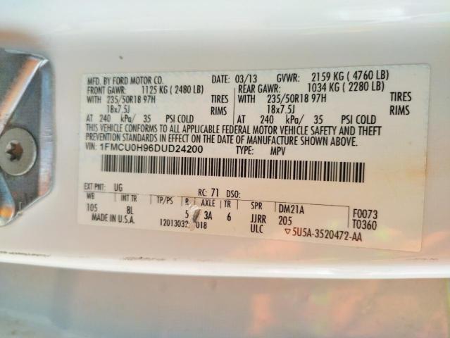 Photo 10 from auction – 2013 FORD ESCAPE SEL with VIN 1FMCU0H96DUD24200