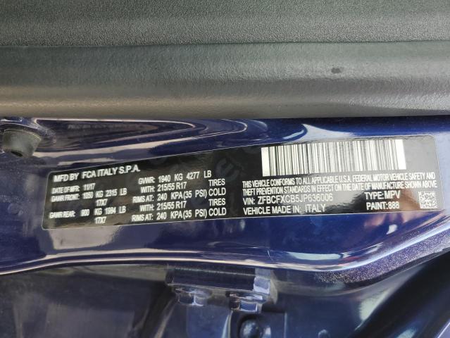 Photo 10 from auction – 2018 FIAT 500X TREKK with VIN ZFBCFXCB5JP636006