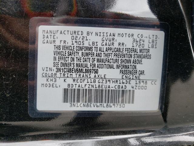 Photo 10 from auction – 2021 NISSAN VERSA SV with VIN 3N1CN8EV6ML869750