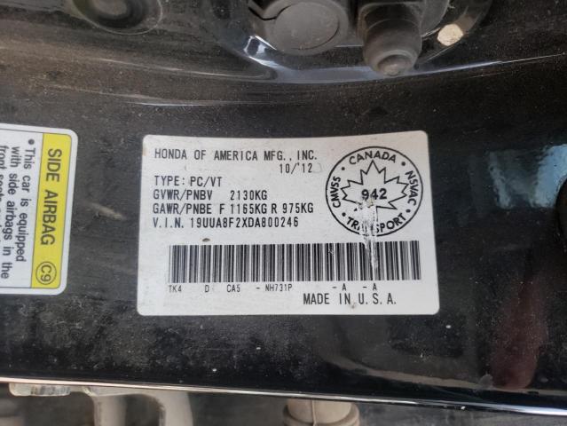 Photo 10 from auction – 2013 ACURA TL with VIN 19UUA8F2XDA800246
