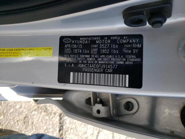 Photo 10 from auction – 2015 HYUNDAI ACCENT GLS with VIN KMHCT4AE6FU914577