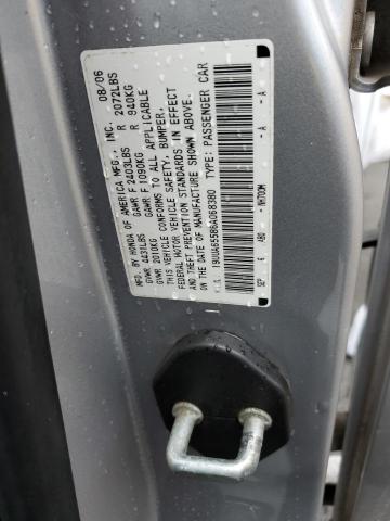 Photo 10 from auction – 2006 ACURA 3.2TL with VIN 19UUA65586A068380