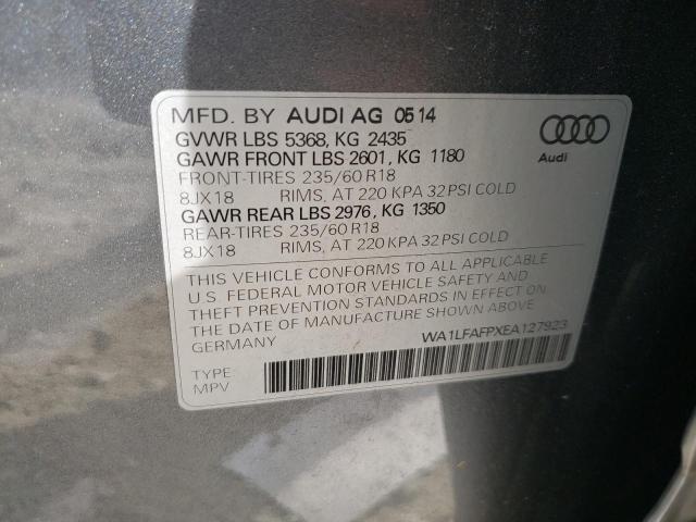 Photo 10 from auction – 2014 AUDI Q5 PREMIUM with VIN WA1LFAFPXEA127923